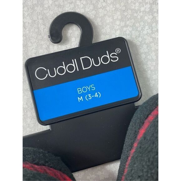 Cuddl Duds BOYS MEDIUM (3-4) Fleece Clog Slippers IN RED PLAID - Picture 6 of 9